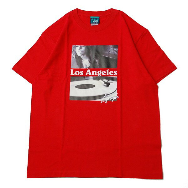 楽天POSSIBILITY【SALE/セール】ミュージック MUSICK LIFESTYLE LA S/S Tシャツ RED/レッド 半袖 Tシャツ
