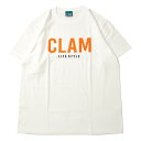 ySALE/Z[z~[WbN MUSICK CLAM AUTHENTIC LOGO S/S TVc WHITE(ORENGE~BLACK)/zCg(IW~ubN)  TVc