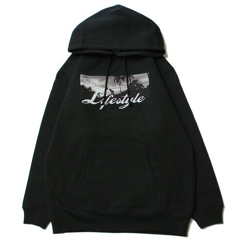 ߥ塼å MUSICK LIFESTYLE PALM PHOTO HOODIE BLACK / ֥å ա ѡ ѡĥ꡼ 󥼥륹 LA