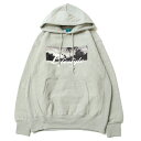 楽天POSSIBILITYミュージック MUSICK LIFESTYLE PALM PHOTO HOODIE GRAY / グレー フード パーカー パームツリー ロサンゼルス LA