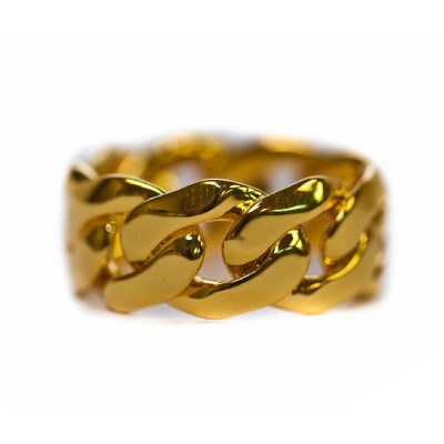 【SALE/セール】ゴールデンギルト デザインバイティーエスエス GOLDEN GILT DESIGN BY TSS CUBAN LINK RING GOLD/ゴールド 指輪 リング