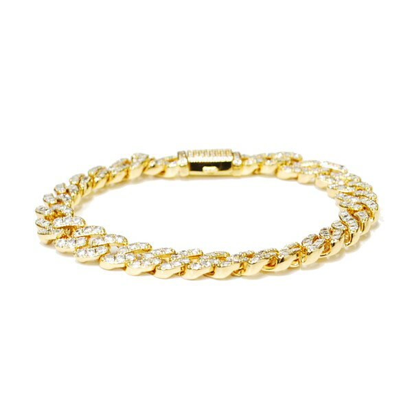 ゴールデンギルト デザインバイティーエスエス GOLDEN GILT DESIGN BY TSS STUDDED CUBAN BRACELET GOLD / ゴールド ブレスレット