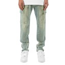 ~j} mnml DENIM CARGO PANTS BLUE / u[ fj J[Spc Xgb`