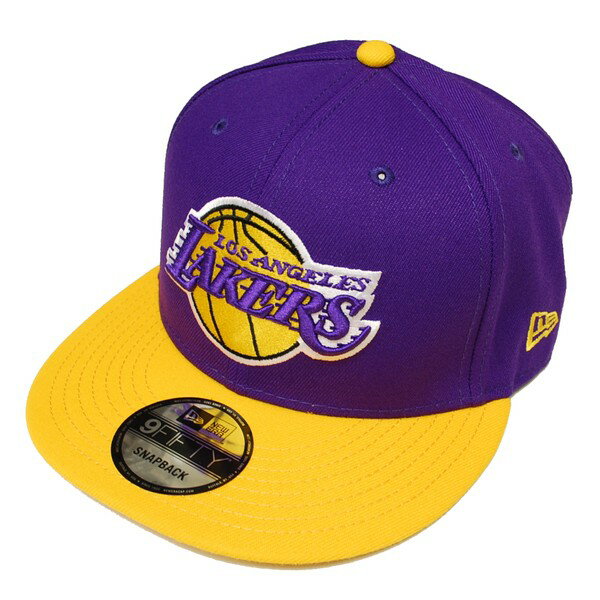 ニューエラ NEW ERA 9FIFTY LOS ANGELES LAKERS SNAPBACK CAP PURPLE × YELLOW / パープル × イエロー ロサンゼルス レイカーズ スナップバック キャップ 帽子 950