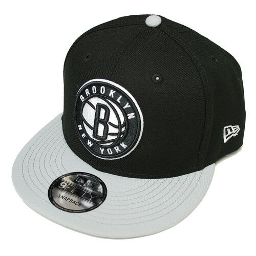 ニューエラ NEW ERA 9FIFTY BROOKLYN NETS SNAPBACK CAP BLACK × GRAY / ブラック × グレー ブルックリン ネッツ スナップバック キャップ 帽子 950