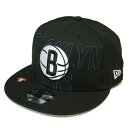 ニューエラ NEW ERA 9FIFTY 2023 NBA DRAFT BROOKLYN NETS SNAPBACK CAP BLACK / ブラック ブルックリン ネッツ スナップバック キャップ 帽子 950