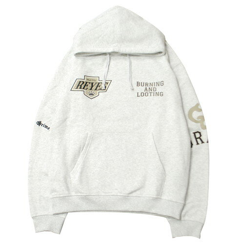 グライミー GRIMEY CAUSING PANIC VINTAGE HOODIE ASH / アッシュ スウェット フード パーカー