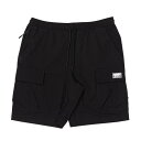 プロクラブ PRO CLUB COMFORT STRETCH NYLON CARGO SHORTS BLACK / ブラック ナイロン ストレッチ カーゴ ショーツ ハーフパンツ ハーパン 無地