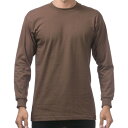 vNu PRO CLUB HEAVY WEIGHT L/S TVc BROWN / uE wr[ EFCg  Vc