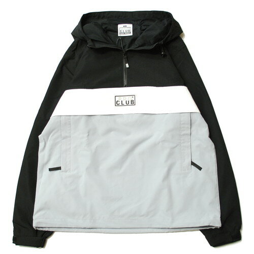 楽天POSSIBILITYプロクラブ PRO CLUB NYLON ANORAK PULLOVER JACKET BLACK × GRAY / ブラック × グレー ナイロン アノラック ジャケット