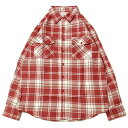 WEIV LA FLANNEL L/S SHIRTS BURGUNDY × WHITE / バーガンディー × ホワイト シャツ 長袖 フランネル チェック