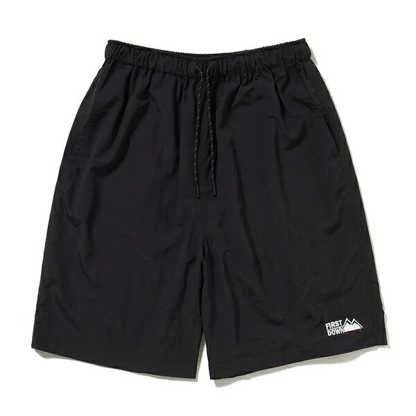 乐天商城 - ファーストダウン FIRST DOWN COZY TASLAN NYLON SHORTS BLACK / ブラック ショーツ ハーフ パンツ ナイロン