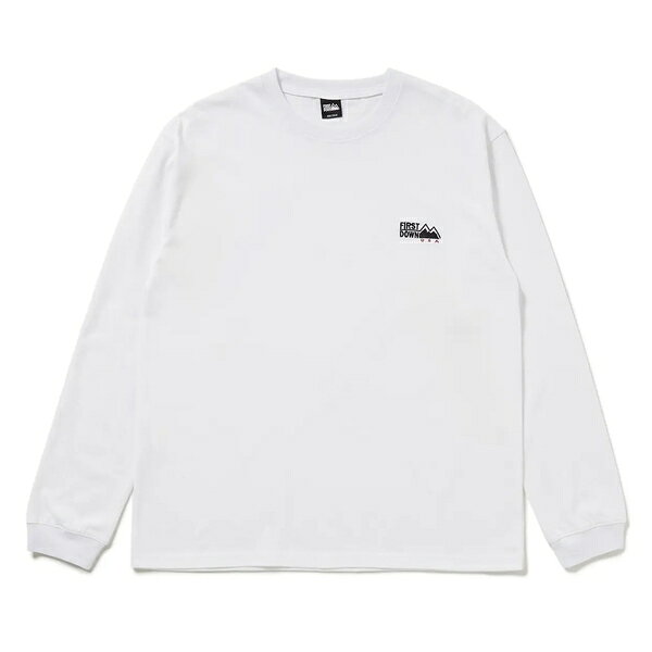 乐天商城 - ファーストダウン FIRST DOWN LOGO L/S Tシャツ WHITE / ホワイト ロングスリーブ 長袖 Tシャツ
