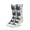 ハフ HUF PLANTLIFE SOCKS WHITE/ホワイト ソックス 靴下 ミドル