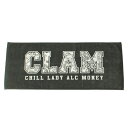 ミュージック MUSICK LIFESTYLE CLAM FACE TOWEL INK BLACK / インク ブラック フェイス タオル