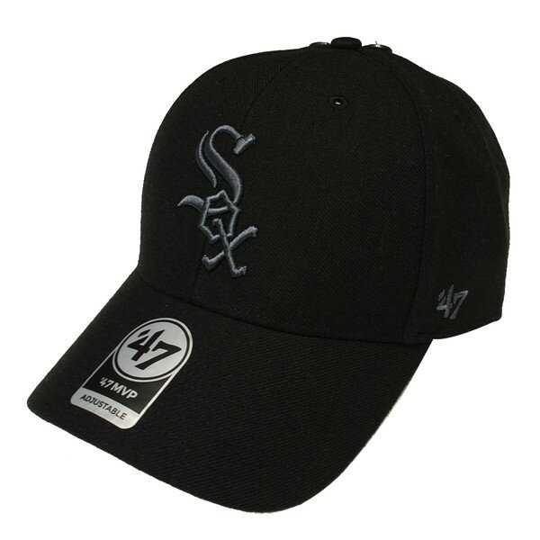 フォーティーセブン ' 47 WHITE SOX MVP CAP BLACK × CHARCOAL GRAY / ブラック × チャコールグレー ホワイト ソックス 6パネルキャップ 帽子