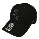 フォーティーセブン 039 47 WHITE SOX MVP CAP BLACK × CHARCOAL GRAY / ブラック × チャコールグレー ホワイト ソックス 6パネルキャップ 帽子