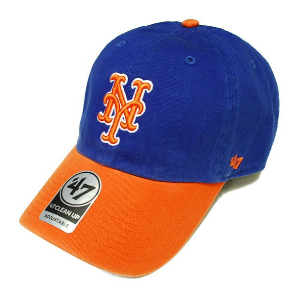 フォーティーセブン 039 47 NEW YORK METS CLEAN UP ROYAL × ORENGE / ロイヤル × オレンジ ニューヨークメッツ クリーンナップ キャップ 帽子