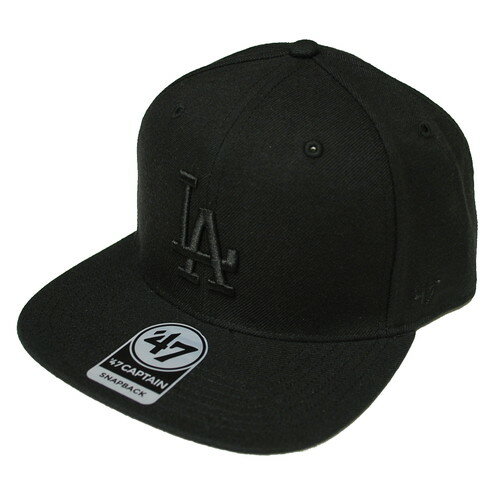 フォーティーセブン ' 47 LOS ANGELES DODGERS SURE SHOT CAPTAIN SNAPBACK CAP BLACK × BLACK / ブラック × ブラック ロサンゼルス ドジャース スナップバック キャップ 帽子