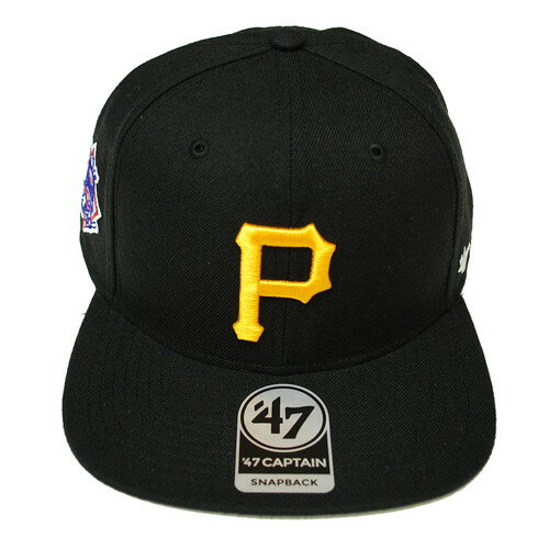 フォーティーセブン ' 47 PITTSBURGH PIRATES SURE SHOT CAPTAIN SNAPBACK CAP BLACK / ブラック ピッツバーグ パイレーツ スナップバック キャップ 帽子 2