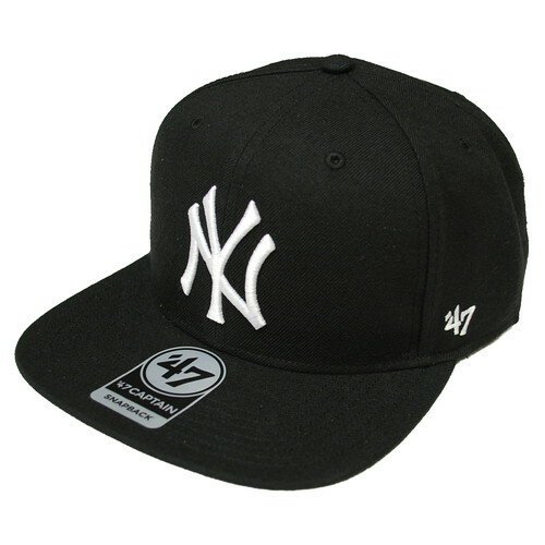 フォーティーセブン 039 47 NEW YORK YANKEES SURE SHOT CAPTAIN SNAPBACK CAP BLACK / ブラック ニューヨーク ヤンキース スナップバック キャップ 帽子