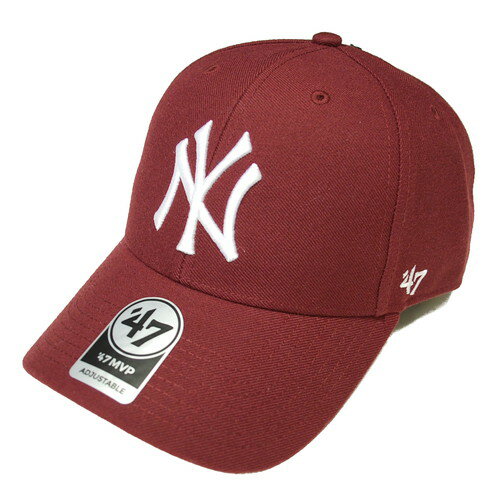 フォーティーセブン ' 47 NEW YORK YANKEES MVP CAP DARK MAROON / ダーク マルーン ニューヨーク ヤンキース 6パネル キャップ 帽子