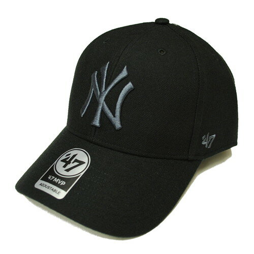 եƥ֥ ' 47 NEW YORK YANKEES MVP CAP BLACK  CHARCOAL GRAY / ֥å  㥳 졼 ˥塼衼 󥭡 6ѥͥ å ˹