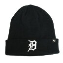 POSSIBILITYで買える「フォーティーセブン ' 47 DETROIT TIGERS CUFF KNIT BEANIE NAVY × WHITE / ネイビー × ホワイト デトロイト タイガース カフ ニット キャップ ビーニー 帽子」の画像です。価格は3,850円になります。