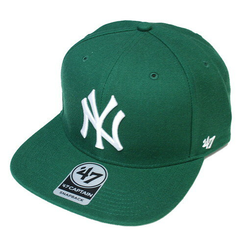 フォーティーセブン 039 47 NEW YORK YANKEES SURE SHOT CAPTAIN SNAPBACK CAP SONIC DARK GREEN / ダーク グリーン ニューヨーク ヤンキース スナップバック キャップ 帽子