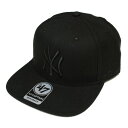 tH[eB[Zu ' 47 NEW YORK YANKEES SURE SHOT CAPTAIN SNAPBACK CAP BLACK ~ BLACK / ubN ~ ubN j[[N L[X XibvobN Lbv Xq