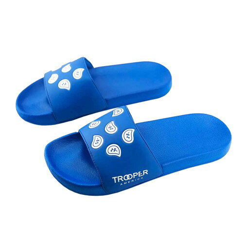 トゥルーパーアメリカ TROOPER AMERICA RUBBER SLIDE SANDAL BLUE / ブルー スライド サンダル ペイズリー