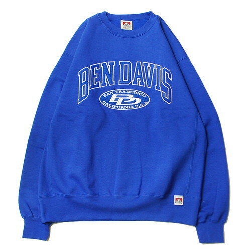 ベン デイビス BEN DAVIS THESEDAYS CREW SWEAT BLUE / ブルー クルーネック スウェット トレーナー