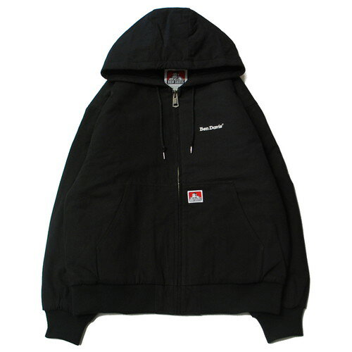 ベンデイビス パーカー メンズ ベン デイビス BEN DAVIS WORKERS PARKA HOODIE BLACK / ブラック ワーク フード パーカー