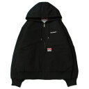 ベン デイビス BEN DAVIS WORKERS PARKA HOODIE BLACK / ブラック ワーク フード パーカー