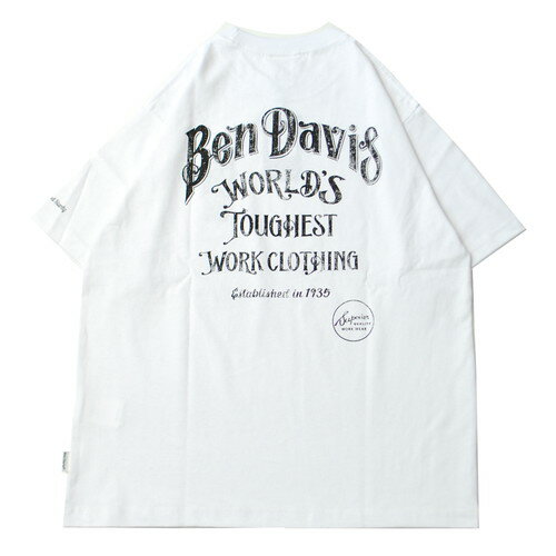 ベン デイビス BEN DAVIS CLASSIC LOGO S/S Tシャツ WHITE / ホワイト 半袖