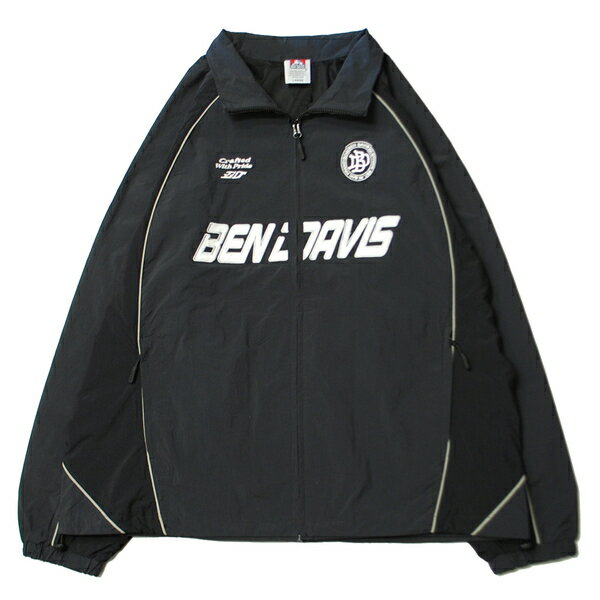 ベン デイビス BEN DAVIS OFF THE PITCH NYLON JACKET BLACK / ブラック ナイロン ジャケット