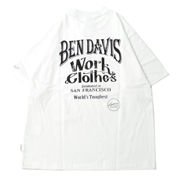 乐天商城 - ベン デイビス BEN DAVIS CLASSIC LOGO S/S Tシャツ WHITE / ホワイト 半袖