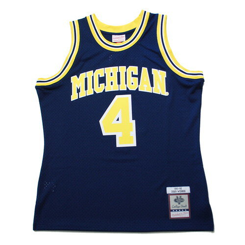 ߥå&ͥ MITCHELL&NESS NCAA ROAD MICHIGAN 1991 CHRIS WEBBER SWINGMAN JERSEY NAVY / ͥӡ ꥹ С Хåȥܡ  ߥ NBA Х