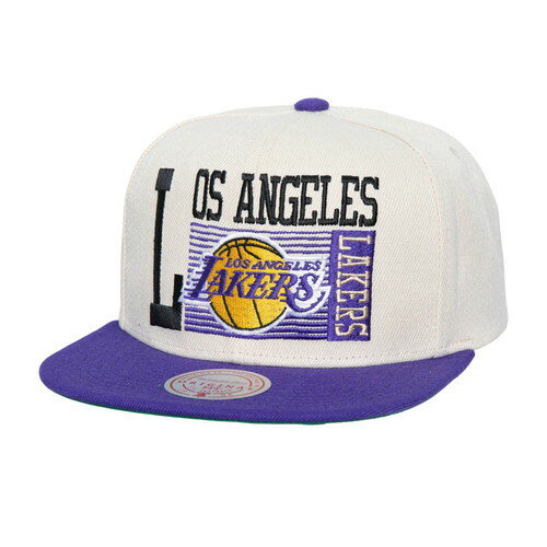 ミッチェル＆ネス ミッチェル&ネス MITCHELL&NESS LOS ANGELES LAKERS NBA SPEED ZONE SNAPBACK CAP OFF WHITE / オフ ホワイト ロサンゼルス レイカーズ スナップバック キャップ 帽子