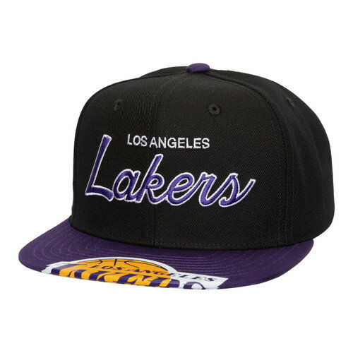 ミッチェル&ネス MITCHELL&NESS LOS ANGELES LAKERS NBA BIG MOUTH SNAPBACK CAP BLACK / ブラック ロサンゼルス レイカーズ スナップバック キャップ 帽子