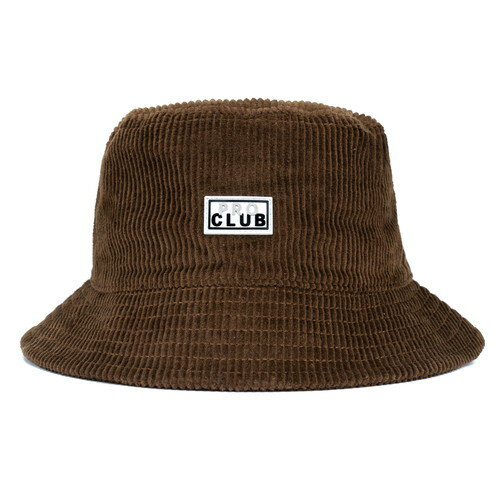 プロクラブ PRO CLUB CORDUROY BUCKET HAT BROWN / ブラウン コーデュロイ バケット ハット 帽子