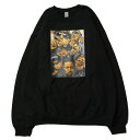 ySALE/Z[zg we[W RETRO HERITAGE RAP MURAL RETRO URBAN FASHION SWEAT BLACK / ubN N[lbN XEFbg g[i[