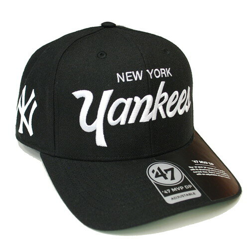 フォーティーセブン ' 47 NEW YORK YANKEES REPLICA SCRIPT MVP DP CAP BLACK / ブラック ニューヨーク ヤンキース キャップ 帽子