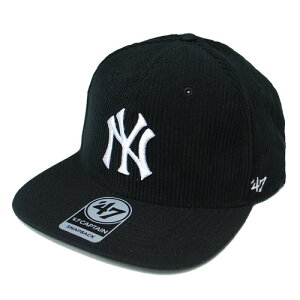 եƥ֥ ' 47 NEW YORK YANKEES THICK CORDUROY CAPTAIN SNAPBACK CAP BLACK / ֥å ˥塼衼 󥭡 ʥåץХå å ǥ ˹