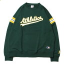 MLB ItBV MLB OFFICIAL OAKLAND ATHLETICS TEAM LOGO SWEAT DARK GREEN / _[N O[ N[lbN XEFbg g[i[ I[Nh AX`bNX