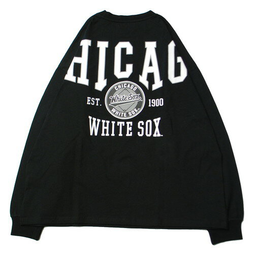 MLB オフィシャル MLB OFFICIAL CHICAGO WHITE SOX BACK LOGO L/S Tシャツ BLACK / ブラック 長袖 シカゴ ホワイトソックス