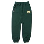 MLB オフィシャル MLB OFFICIAL OAKLAND ATHELTICS LOGO SWEAT PANTS DARK GREEN / ダーク グリーン スウェット パンツ オークランド アスレチックス