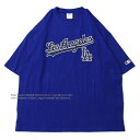 MLB ItBV MLB OFFICIAL LOS ANGELES DODGERS EMBLEM LOGO S/S TVc BLUE / u[  Vc T[X hW[X