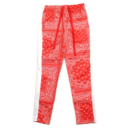 ヴィクトリアス VICTORIOUS LA BANDANA TRACK PANTS RED / レッド トラック パンツ ジャージ バンダナ ペイズリー