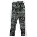 BNgAX VICTORIOUS LA BANDANA TRACK PANTS BLACK / ubN gbN pc W[W o_i yCY[